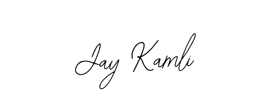 You should practise on your own different ways (Bearetta-2O07w) to write your name (Jay Kamli) in signature. don't let someone else do it for you. Jay Kamli signature style 12 images and pictures png