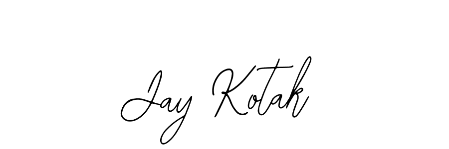 Use a signature maker to create a handwritten signature online. With this signature software, you can design (Bearetta-2O07w) your own signature for name Jay Kotak. Jay Kotak signature style 12 images and pictures png