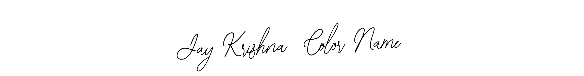Design your own signature with our free online signature maker. With this signature software, you can create a handwritten (Bearetta-2O07w) signature for name Jay Krishna  Color Name. Jay Krishna  Color Name signature style 12 images and pictures png