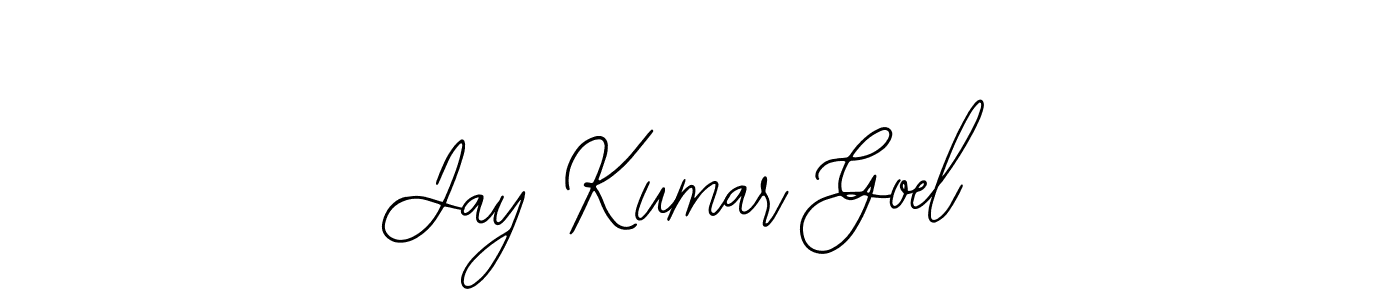 The best way (Bearetta-2O07w) to make a short signature is to pick only two or three words in your name. The name Jay Kumar Goel include a total of six letters. For converting this name. Jay Kumar Goel signature style 12 images and pictures png