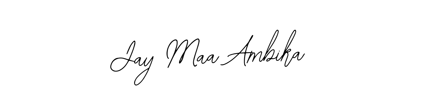Similarly Bearetta-2O07w is the best handwritten signature design. Signature creator online .You can use it as an online autograph creator for name Jay Maa Ambika. Jay Maa Ambika signature style 12 images and pictures png