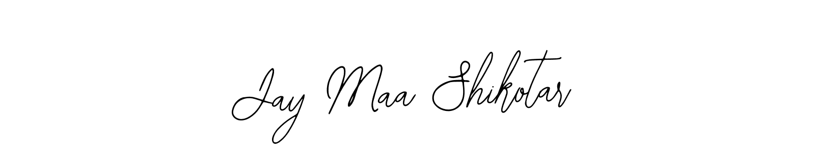 if you are searching for the best signature style for your name Jay Maa Shikotar. so please give up your signature search. here we have designed multiple signature styles  using Bearetta-2O07w. Jay Maa Shikotar signature style 12 images and pictures png