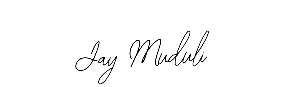 Design your own signature with our free online signature maker. With this signature software, you can create a handwritten (Bearetta-2O07w) signature for name Jay Muduli. Jay Muduli signature style 12 images and pictures png