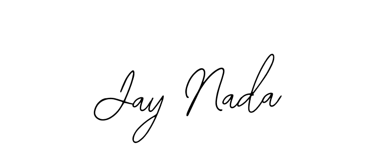 How to make Jay Nada name signature. Use Bearetta-2O07w style for creating short signs online. This is the latest handwritten sign. Jay Nada signature style 12 images and pictures png