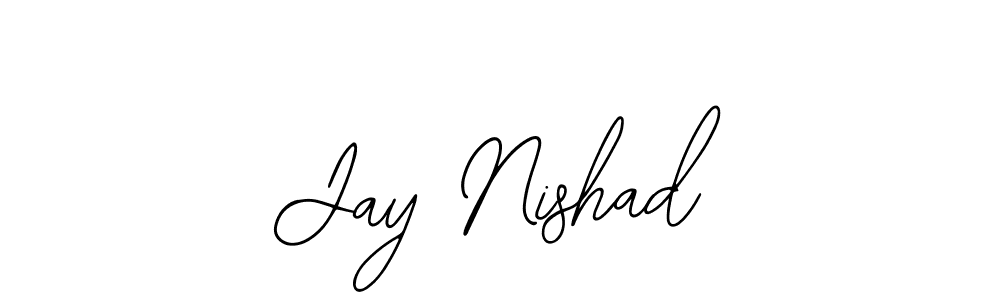 if you are searching for the best signature style for your name Jay Nishad. so please give up your signature search. here we have designed multiple signature styles  using Bearetta-2O07w. Jay Nishad signature style 12 images and pictures png