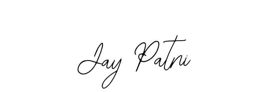 Use a signature maker to create a handwritten signature online. With this signature software, you can design (Bearetta-2O07w) your own signature for name Jay Patni. Jay Patni signature style 12 images and pictures png