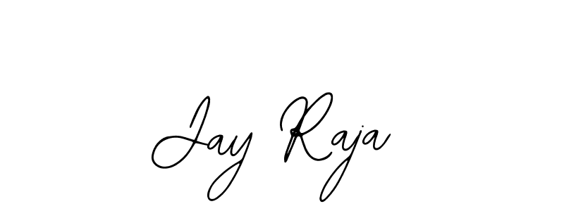 How to make Jay Raja name signature. Use Bearetta-2O07w style for creating short signs online. This is the latest handwritten sign. Jay Raja signature style 12 images and pictures png