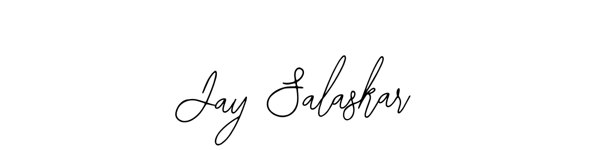 How to make Jay Salaskar name signature. Use Bearetta-2O07w style for creating short signs online. This is the latest handwritten sign. Jay Salaskar signature style 12 images and pictures png