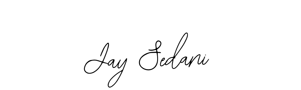How to make Jay Sedani name signature. Use Bearetta-2O07w style for creating short signs online. This is the latest handwritten sign. Jay Sedani signature style 12 images and pictures png