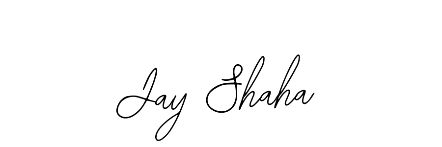 You should practise on your own different ways (Bearetta-2O07w) to write your name (Jay Shaha) in signature. don't let someone else do it for you. Jay Shaha signature style 12 images and pictures png