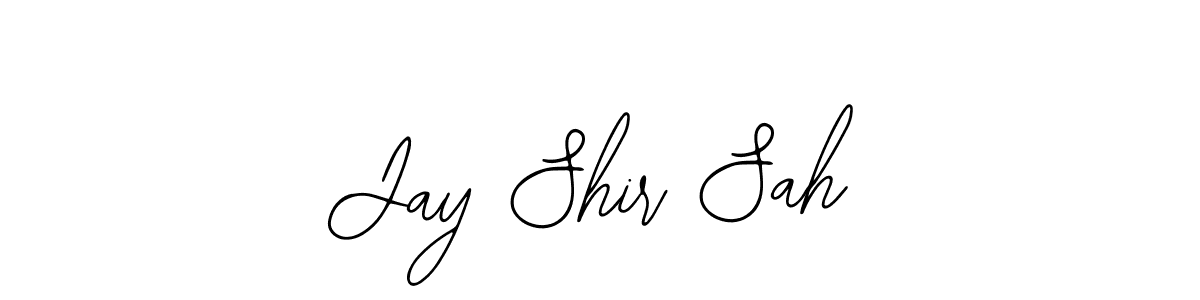 How to make Jay Shir Sah name signature. Use Bearetta-2O07w style for creating short signs online. This is the latest handwritten sign. Jay Shir Sah signature style 12 images and pictures png