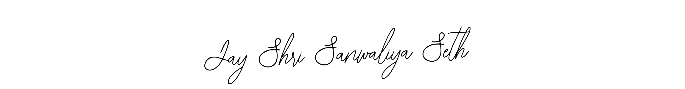 Use a signature maker to create a handwritten signature online. With this signature software, you can design (Bearetta-2O07w) your own signature for name Jay Shri Sanwaliya Seth. Jay Shri Sanwaliya Seth signature style 12 images and pictures png