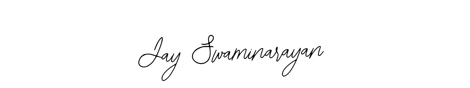 Use a signature maker to create a handwritten signature online. With this signature software, you can design (Bearetta-2O07w) your own signature for name Jay Swaminarayan. Jay Swaminarayan signature style 12 images and pictures png