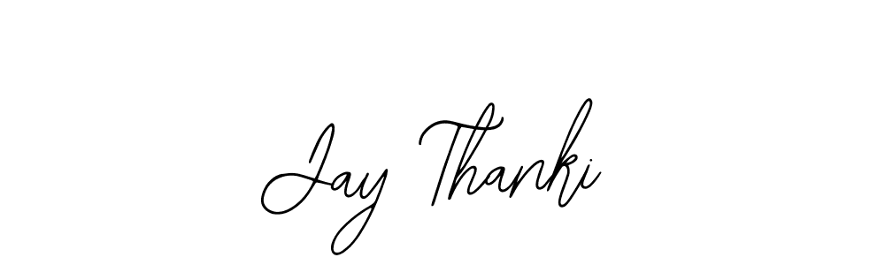 Use a signature maker to create a handwritten signature online. With this signature software, you can design (Bearetta-2O07w) your own signature for name Jay Thanki. Jay Thanki signature style 12 images and pictures png