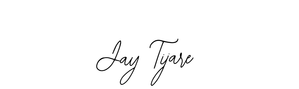 Use a signature maker to create a handwritten signature online. With this signature software, you can design (Bearetta-2O07w) your own signature for name Jay Tijare. Jay Tijare signature style 12 images and pictures png