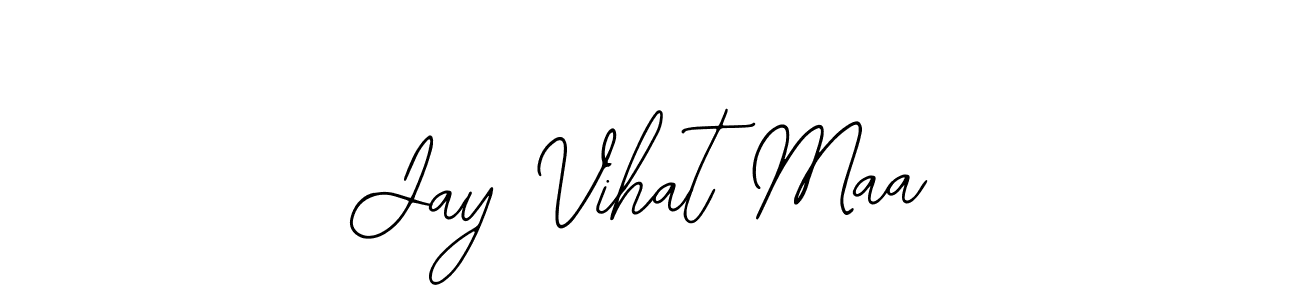 Bearetta-2O07w is a professional signature style that is perfect for those who want to add a touch of class to their signature. It is also a great choice for those who want to make their signature more unique. Get Jay Vihat Maa name to fancy signature for free. Jay Vihat Maa signature style 12 images and pictures png