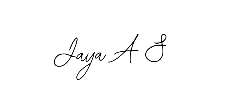 How to make Jaya A S signature? Bearetta-2O07w is a professional autograph style. Create handwritten signature for Jaya A S name. Jaya A S signature style 12 images and pictures png