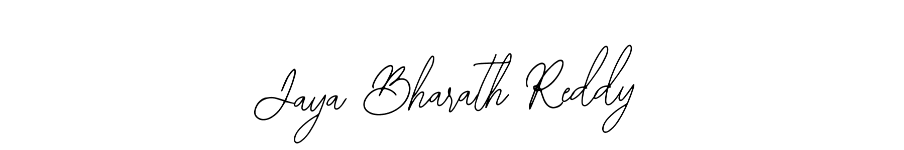 Also You can easily find your signature by using the search form. We will create Jaya Bharath Reddy name handwritten signature images for you free of cost using Bearetta-2O07w sign style. Jaya Bharath Reddy signature style 12 images and pictures png