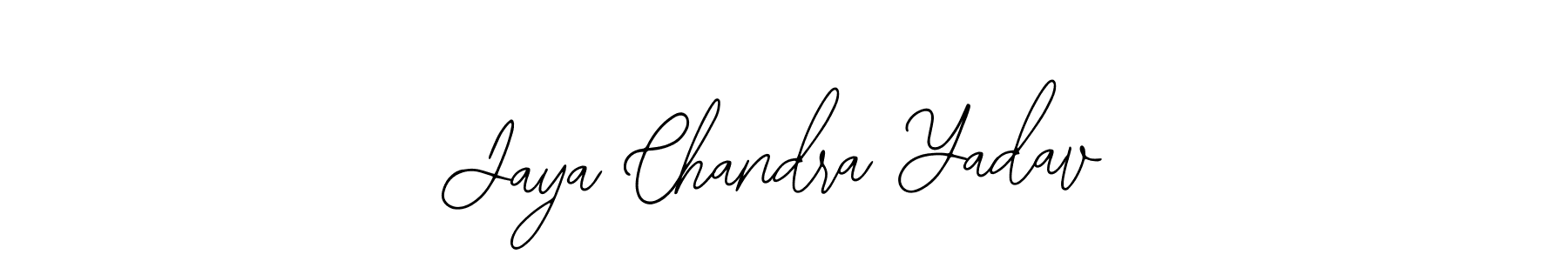 How to make Jaya Chandra Yadav name signature. Use Bearetta-2O07w style for creating short signs online. This is the latest handwritten sign. Jaya Chandra Yadav signature style 12 images and pictures png