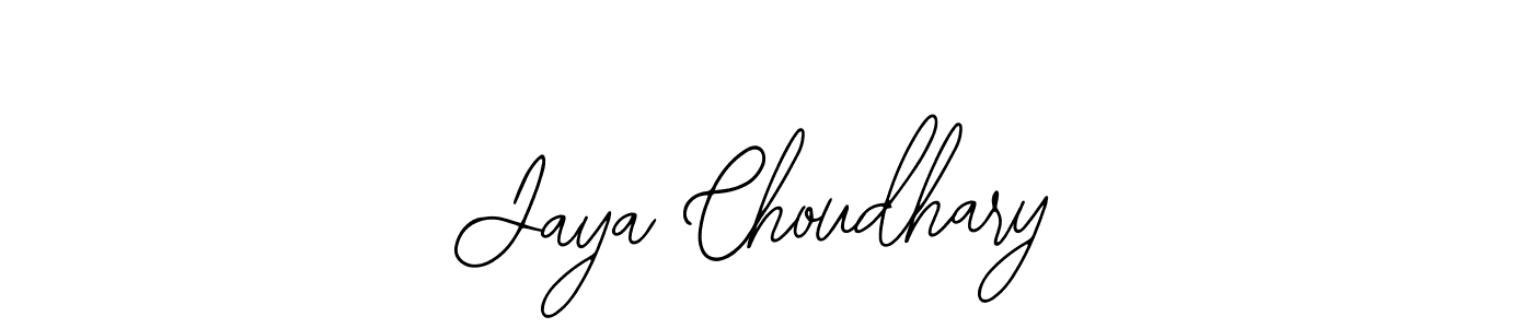 Also we have Jaya Choudhary name is the best signature style. Create professional handwritten signature collection using Bearetta-2O07w autograph style. Jaya Choudhary signature style 12 images and pictures png