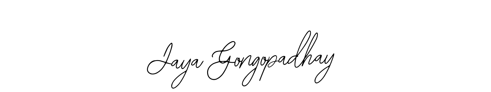 Make a short Jaya Gongopadhay signature style. Manage your documents anywhere anytime using Bearetta-2O07w. Create and add eSignatures, submit forms, share and send files easily. Jaya Gongopadhay signature style 12 images and pictures png