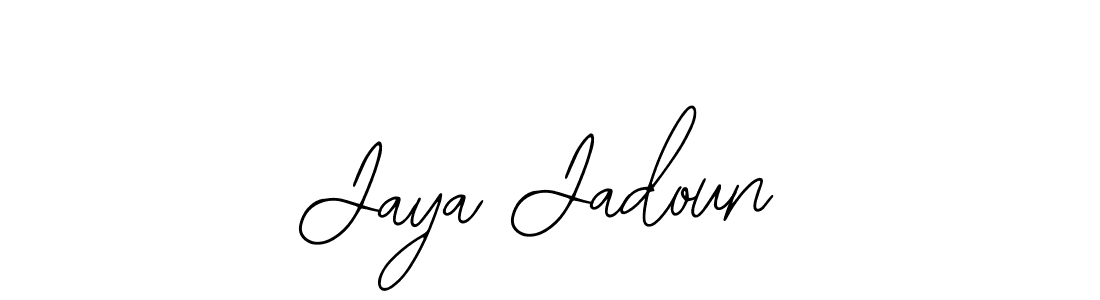 Make a beautiful signature design for name Jaya Jadoun. With this signature (Bearetta-2O07w) style, you can create a handwritten signature for free. Jaya Jadoun signature style 12 images and pictures png