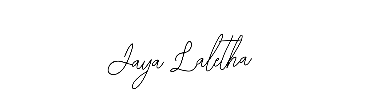 Design your own signature with our free online signature maker. With this signature software, you can create a handwritten (Bearetta-2O07w) signature for name Jaya Laletha. Jaya Laletha signature style 12 images and pictures png