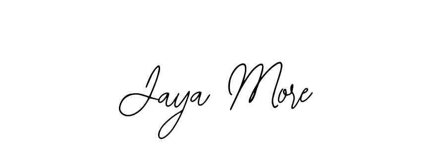 Also we have Jaya More name is the best signature style. Create professional handwritten signature collection using Bearetta-2O07w autograph style. Jaya More signature style 12 images and pictures png