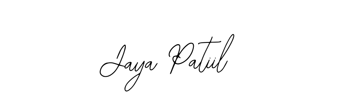 Design your own signature with our free online signature maker. With this signature software, you can create a handwritten (Bearetta-2O07w) signature for name Jaya Patiil. Jaya Patiil signature style 12 images and pictures png