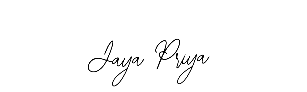 Jaya Priya stylish signature style. Best Handwritten Sign (Bearetta-2O07w) for my name. Handwritten Signature Collection Ideas for my name Jaya Priya. Jaya Priya signature style 12 images and pictures png