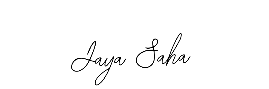 You should practise on your own different ways (Bearetta-2O07w) to write your name (Jaya Saha) in signature. don't let someone else do it for you. Jaya Saha signature style 12 images and pictures png