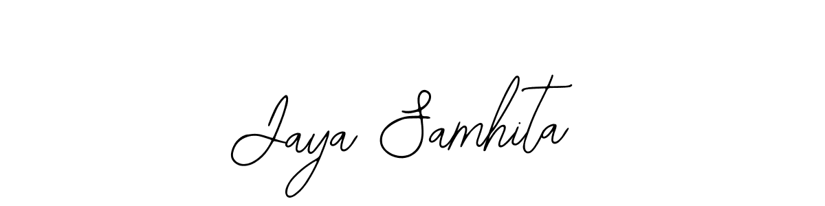 Jaya Samhita stylish signature style. Best Handwritten Sign (Bearetta-2O07w) for my name. Handwritten Signature Collection Ideas for my name Jaya Samhita. Jaya Samhita signature style 12 images and pictures png