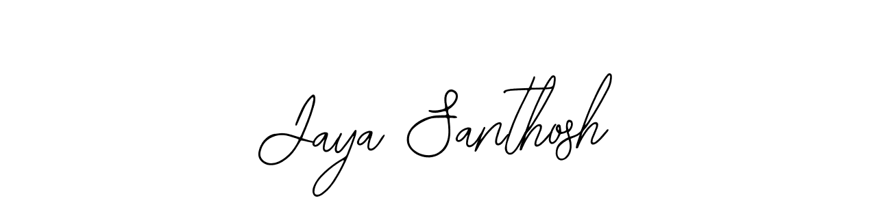 if you are searching for the best signature style for your name Jaya Santhosh. so please give up your signature search. here we have designed multiple signature styles  using Bearetta-2O07w. Jaya Santhosh signature style 12 images and pictures png