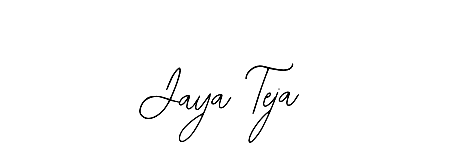 Use a signature maker to create a handwritten signature online. With this signature software, you can design (Bearetta-2O07w) your own signature for name Jaya Teja. Jaya Teja signature style 12 images and pictures png