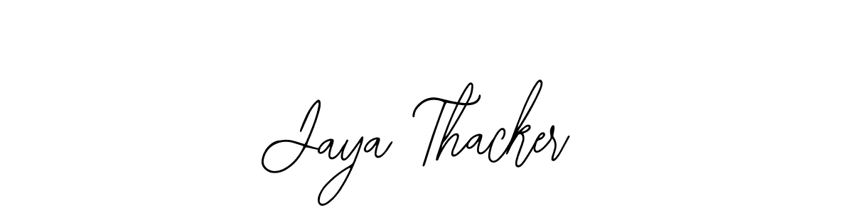 Bearetta-2O07w is a professional signature style that is perfect for those who want to add a touch of class to their signature. It is also a great choice for those who want to make their signature more unique. Get Jaya Thacker name to fancy signature for free. Jaya Thacker signature style 12 images and pictures png