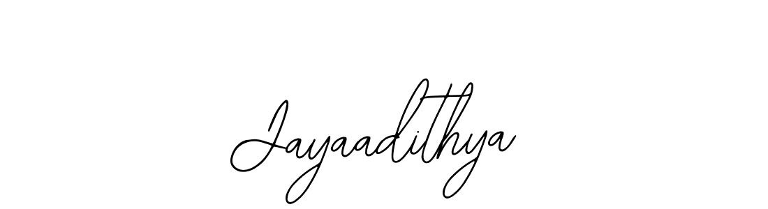 How to make Jayaadithya name signature. Use Bearetta-2O07w style for creating short signs online. This is the latest handwritten sign. Jayaadithya signature style 12 images and pictures png