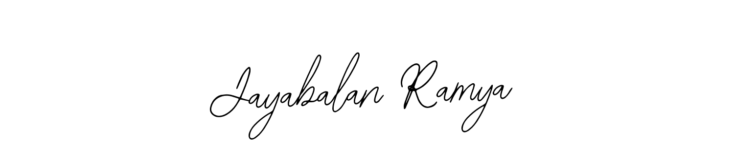 Also we have Jayabalan Ramya name is the best signature style. Create professional handwritten signature collection using Bearetta-2O07w autograph style. Jayabalan Ramya signature style 12 images and pictures png