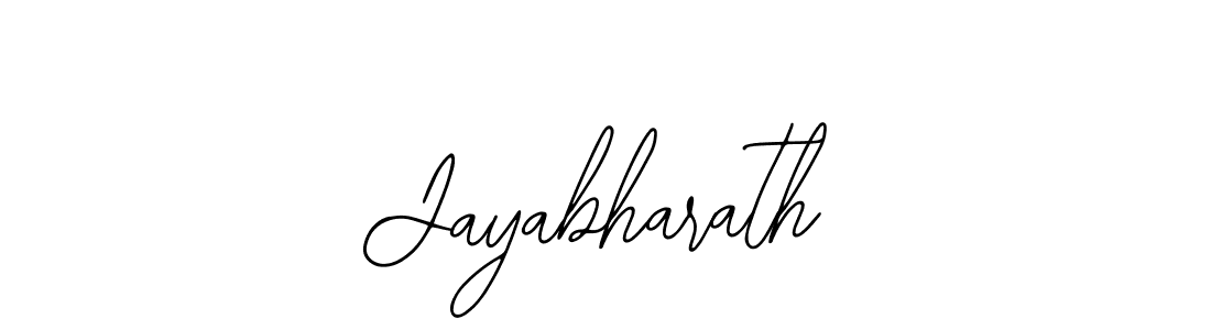 How to make Jayabharath name signature. Use Bearetta-2O07w style for creating short signs online. This is the latest handwritten sign. Jayabharath signature style 12 images and pictures png