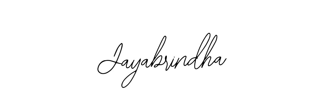 Use a signature maker to create a handwritten signature online. With this signature software, you can design (Bearetta-2O07w) your own signature for name Jayabrindha. Jayabrindha signature style 12 images and pictures png