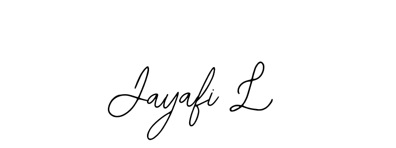 Bearetta-2O07w is a professional signature style that is perfect for those who want to add a touch of class to their signature. It is also a great choice for those who want to make their signature more unique. Get Jayafi L name to fancy signature for free. Jayafi L signature style 12 images and pictures png