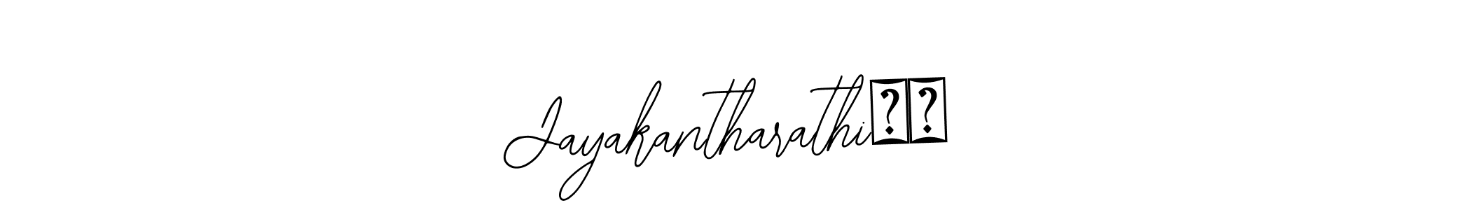 How to make Jayakantharathi❤️ name signature. Use Bearetta-2O07w style for creating short signs online. This is the latest handwritten sign. Jayakantharathi❤️ signature style 12 images and pictures png