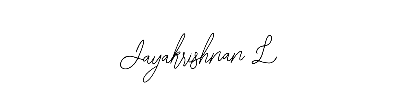 This is the best signature style for the Jayakrishnan L name. Also you like these signature font (Bearetta-2O07w). Mix name signature. Jayakrishnan L signature style 12 images and pictures png