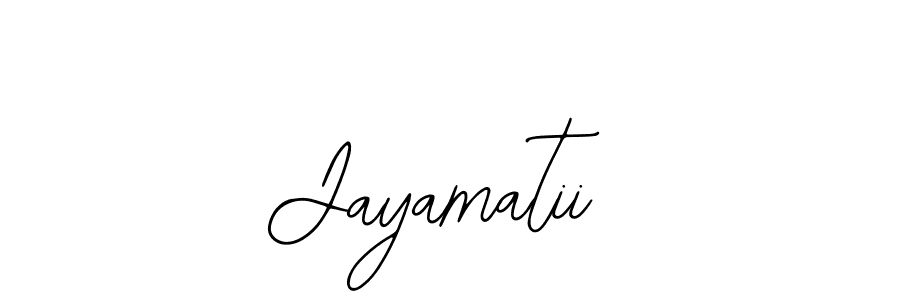 How to make Jayamatii signature? Bearetta-2O07w is a professional autograph style. Create handwritten signature for Jayamatii name. Jayamatii signature style 12 images and pictures png