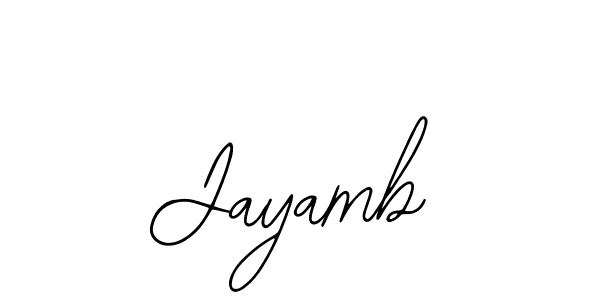 How to make Jayamb signature? Bearetta-2O07w is a professional autograph style. Create handwritten signature for Jayamb name. Jayamb signature style 12 images and pictures png