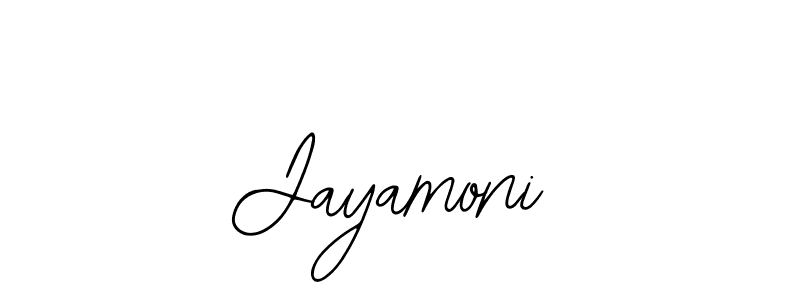 if you are searching for the best signature style for your name Jayamoni. so please give up your signature search. here we have designed multiple signature styles  using Bearetta-2O07w. Jayamoni signature style 12 images and pictures png