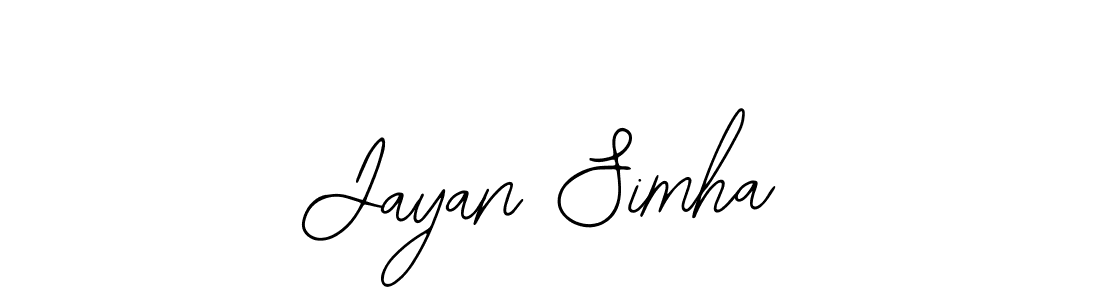 It looks lik you need a new signature style for name Jayan Simha. Design unique handwritten (Bearetta-2O07w) signature with our free signature maker in just a few clicks. Jayan Simha signature style 12 images and pictures png