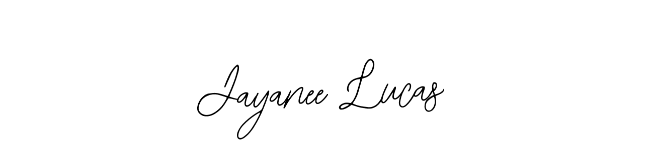 How to make Jayanee Lucas name signature. Use Bearetta-2O07w style for creating short signs online. This is the latest handwritten sign. Jayanee Lucas signature style 12 images and pictures png