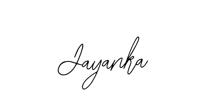 You should practise on your own different ways (Bearetta-2O07w) to write your name (Jayanka) in signature. don't let someone else do it for you. Jayanka signature style 12 images and pictures png