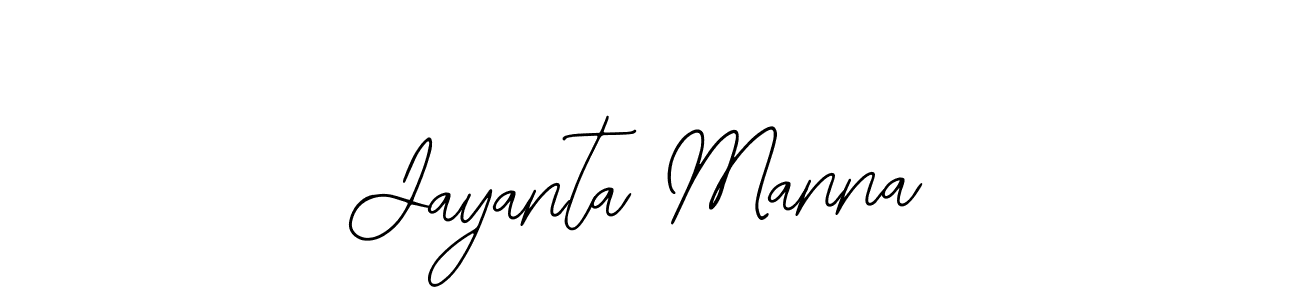 Use a signature maker to create a handwritten signature online. With this signature software, you can design (Bearetta-2O07w) your own signature for name Jayanta Manna. Jayanta Manna signature style 12 images and pictures png