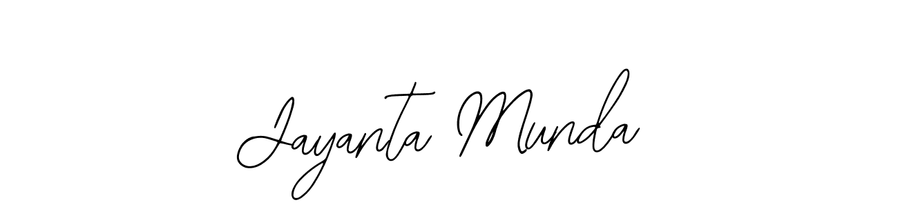 The best way (Bearetta-2O07w) to make a short signature is to pick only two or three words in your name. The name Jayanta Munda include a total of six letters. For converting this name. Jayanta Munda signature style 12 images and pictures png